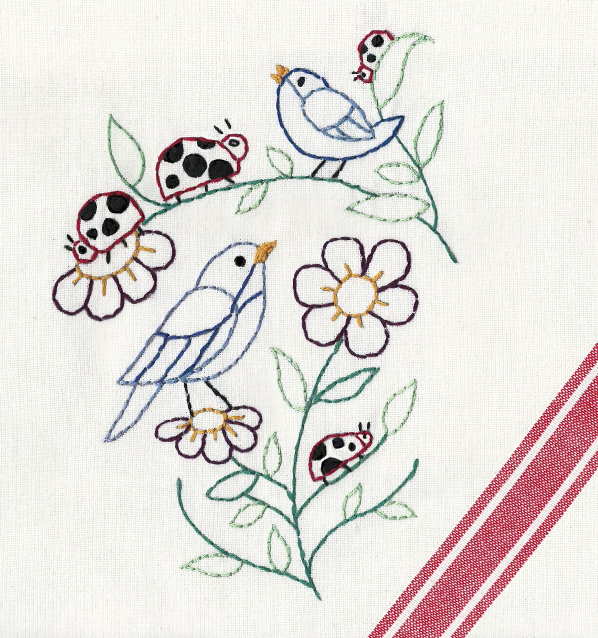 Stitcher's Revolution Ladybugs SR44 embroidery iron on pattern - Image 2