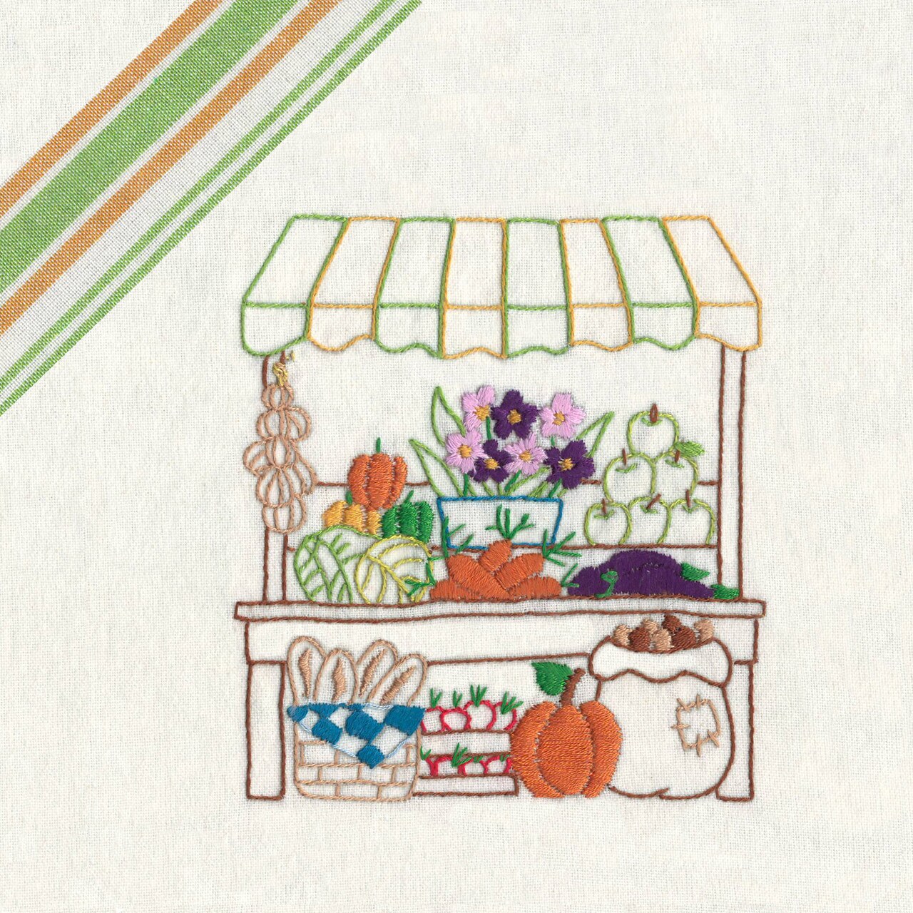 Stitcher's Revolution Farmer's Market SR38 embroidery iron on pattern - Image 3