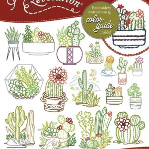Stitcher's Revolution Desert Bloom SR29 embroidery iron on pattern