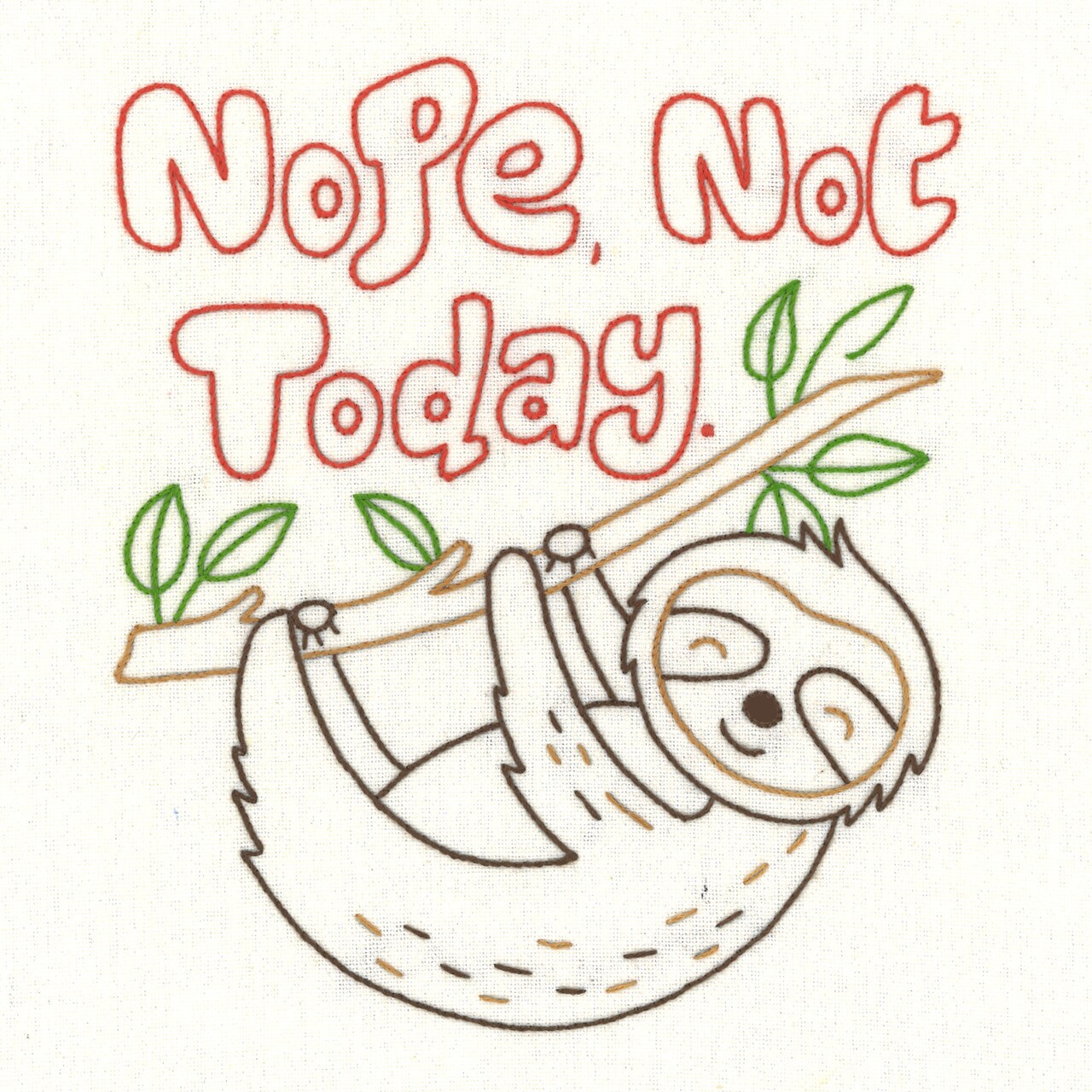 Stitcher's Revolution Slow Sloths SR41 embroidery iron on pattern - Image 3