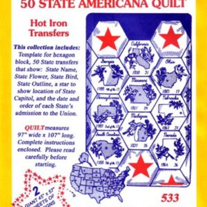 Aunt Martha's 50 State Americana Quilt 533