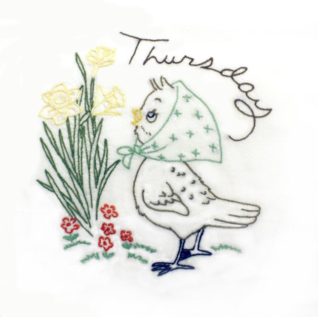 Aunt Martha's Birds of a Feather 3747 embroidery iron on pattern - Image 3