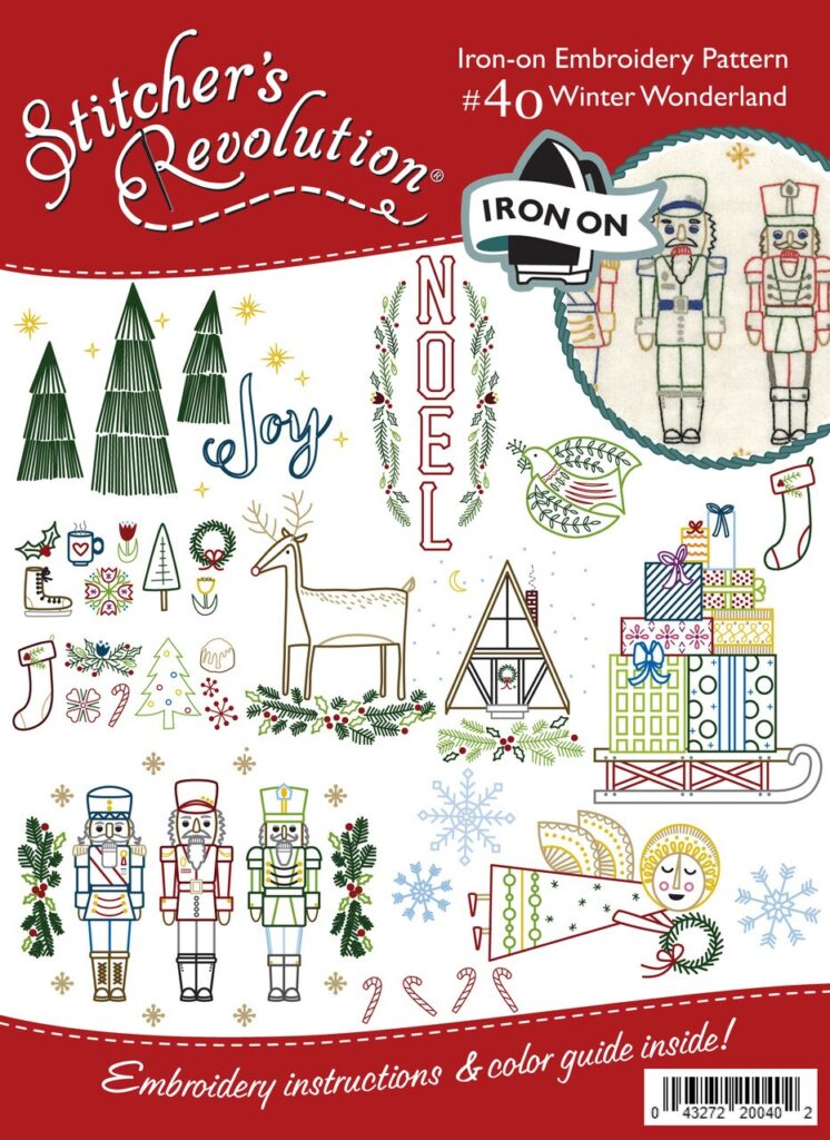 Stitcher's Revolution Winter Wonderland SR40 embroidery iron on pattern