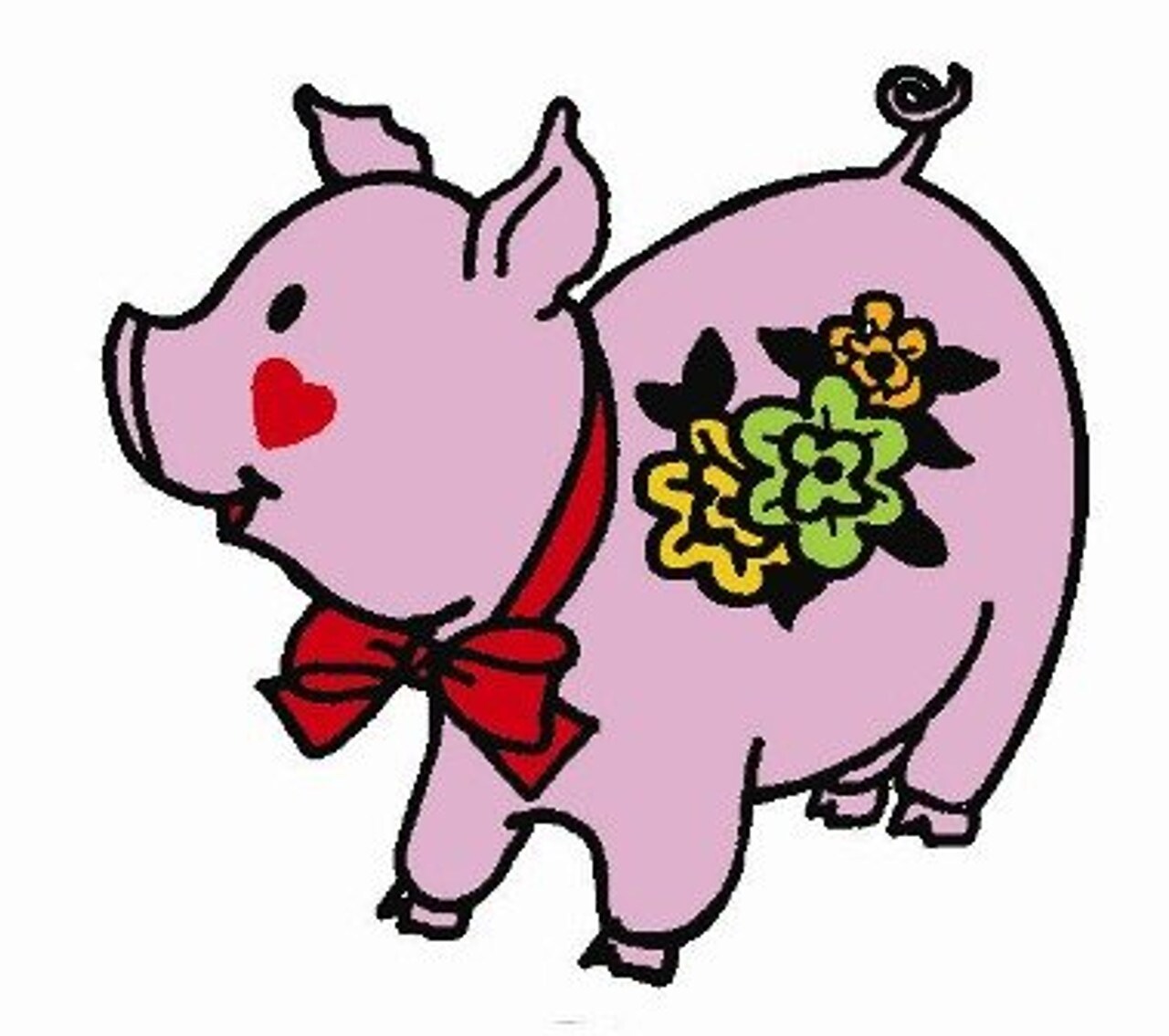 Aunt Martha's Hearty Pigs 3854 embroidery iron on pattern - Image 2