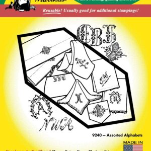 Aunt Martha's Three Alphabets 9240 embroidery iron on pattern
