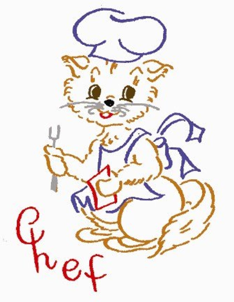 Aunt Martha's Cat of all Trades 3975 embroidery iron on pattern - Image 2