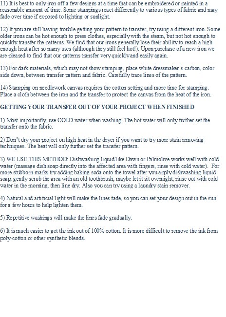 Aunt Martha's Some Like It Hot 4004 embroidery iron on pattern - Image 5