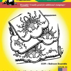 Aunt Martha's Bedroom Ensemble 3339 Hot Iron Embroidery Transfer