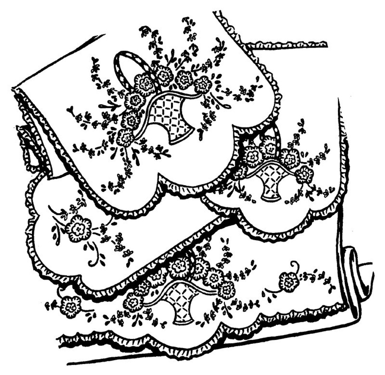 Aunt Martha's Bedroom Ensemble 3339 Hot Iron Embroidery Transfer - Image 3