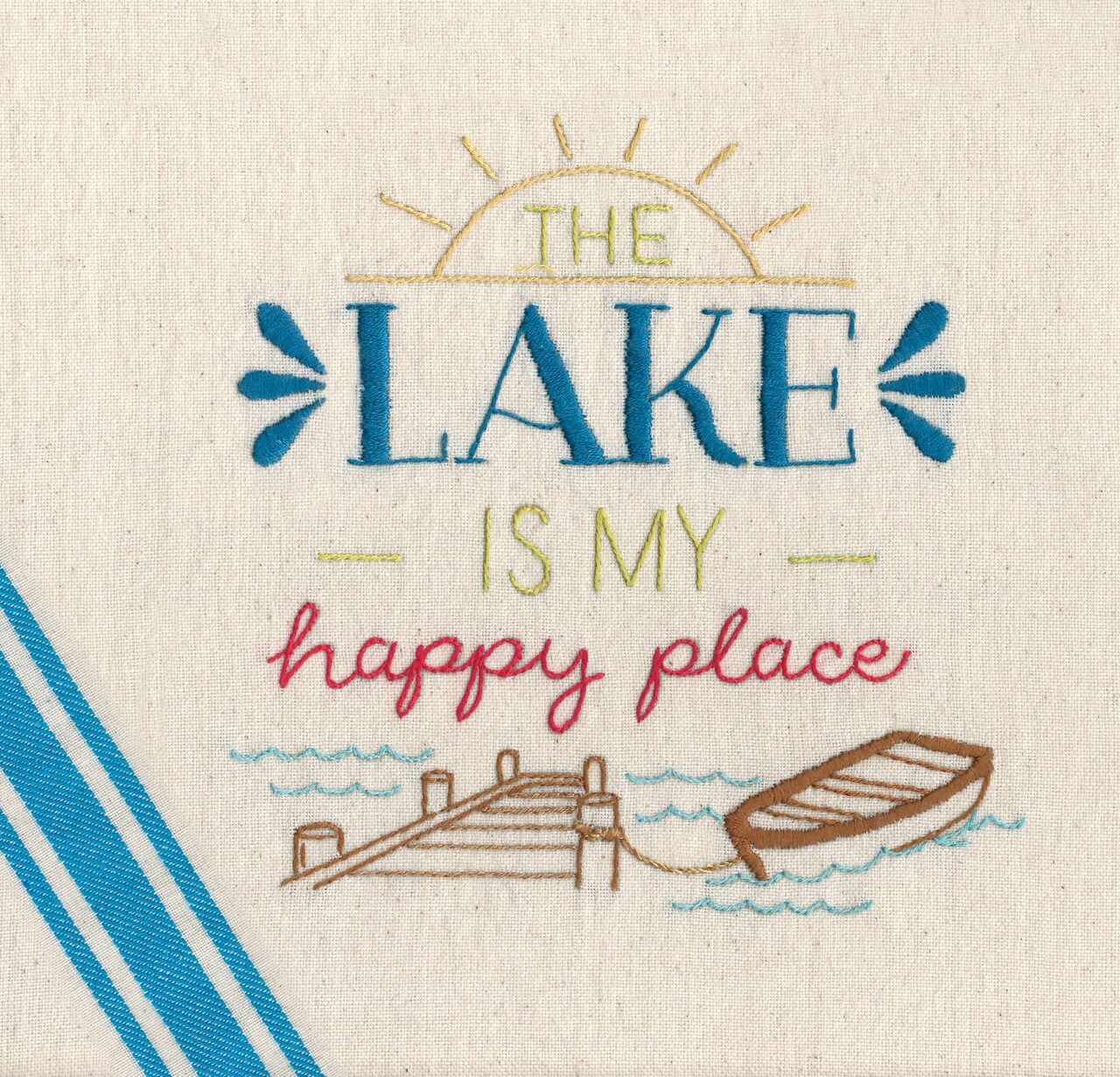 Aunt Martha's Lake Life SR37 embroidery iron on pattern - Image 2
