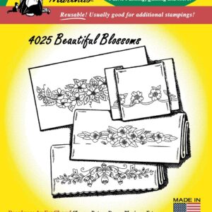 Aunt Martha's Beautiful Blossoms 4024 embroidery iron on pattern