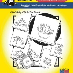 Aunt Martha's Baby Chicks 4014 embroidery iron on pattern