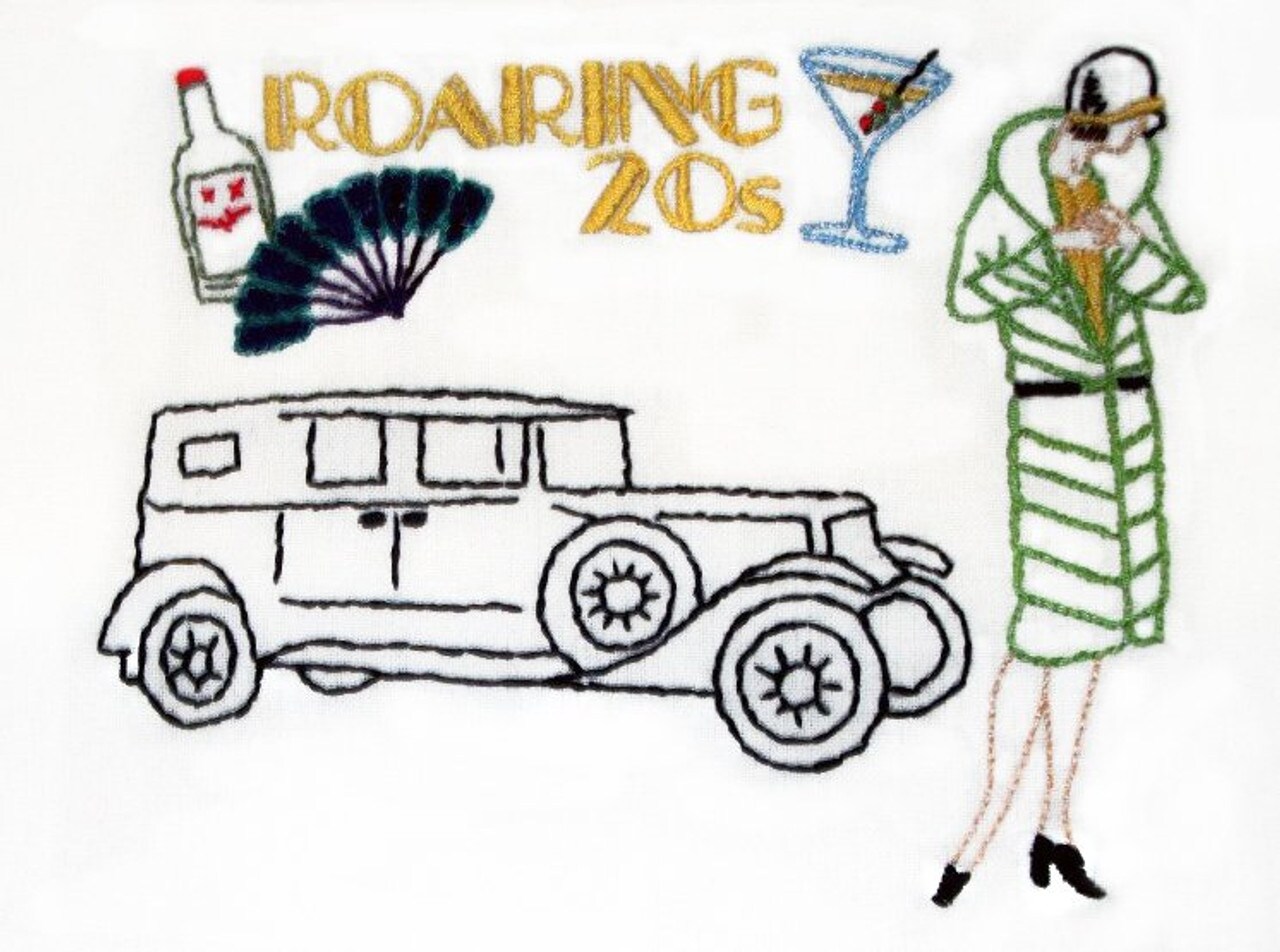 Stitcher's Revolution Roaring 20s SR14 embroidery iron on pattern - Image 3