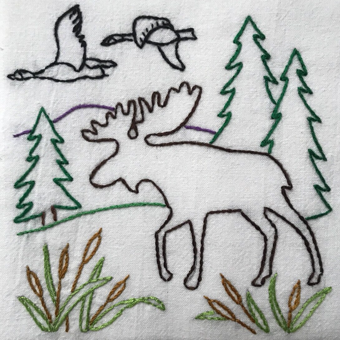 Stitcher's Revolution Northwoods Lodge SR46 embroidery iron on pattern - Image 2