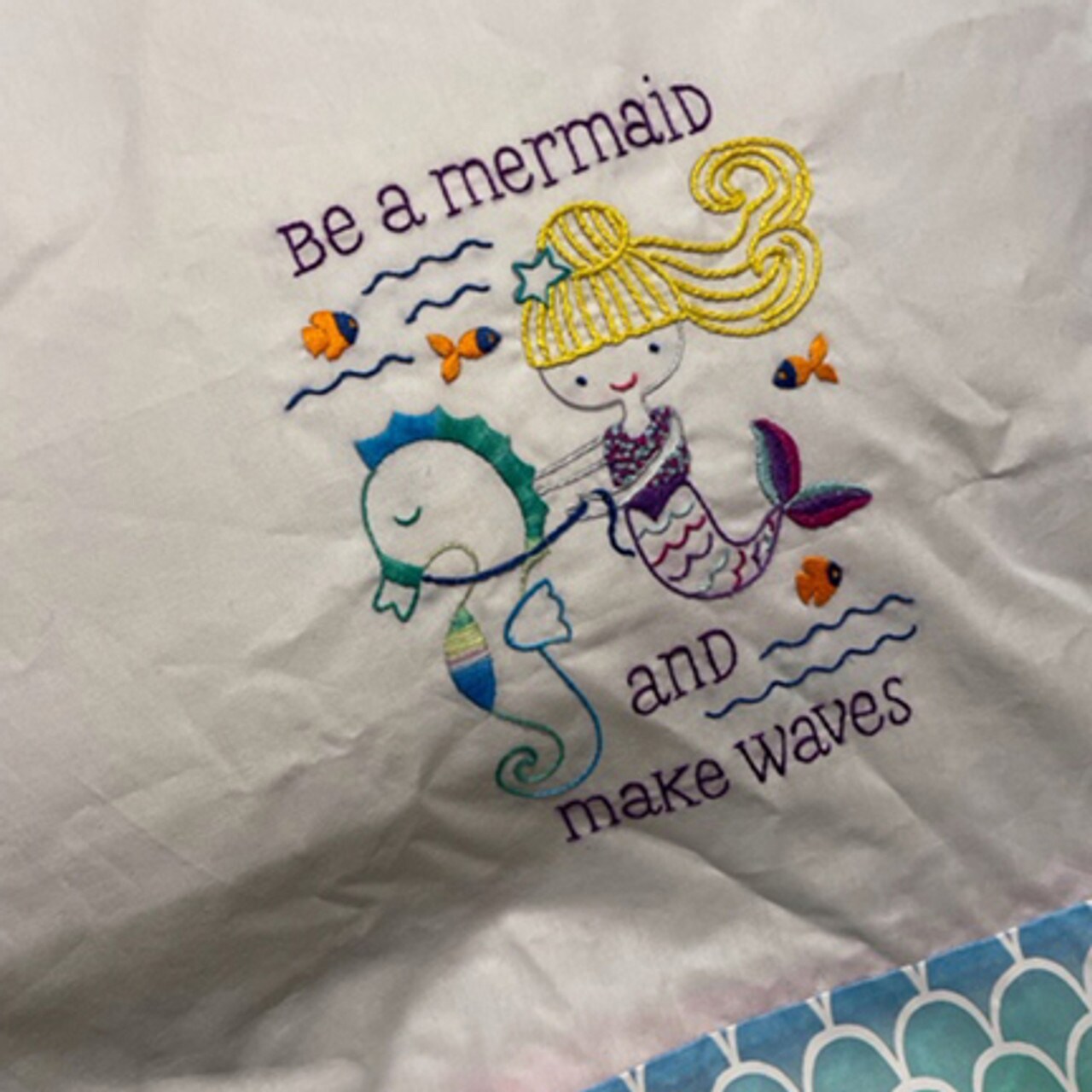 Stitcher's Revolution Mermaid Wishes SR32 embroidery iron on pattern - Image 4