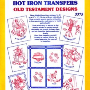 Aunt Martha's Old Testament 3375 iron on embroidery transfer