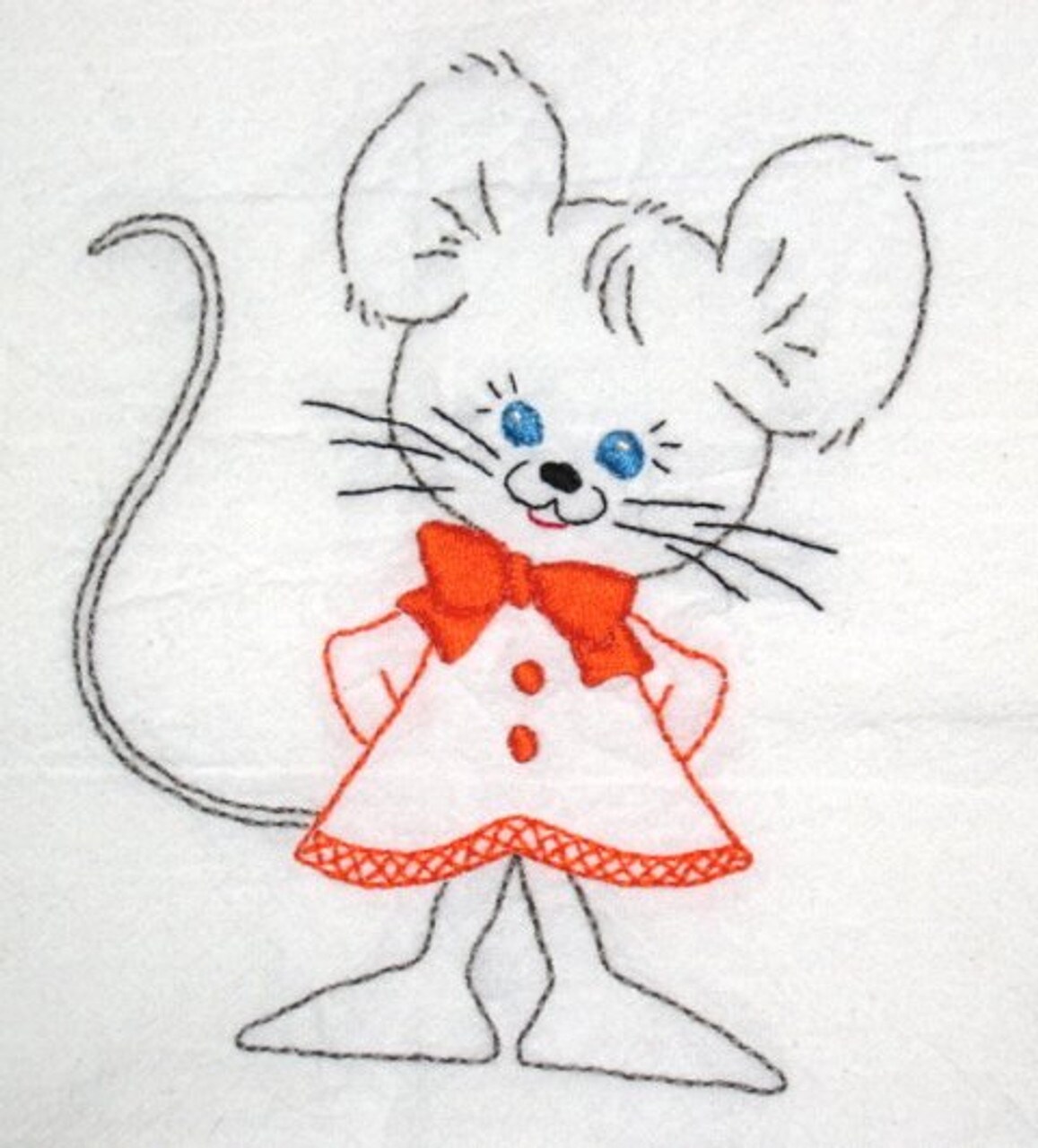 Aunt Martha's Mice Tea Towels 3820 embroidery iron on pattern - Image 2