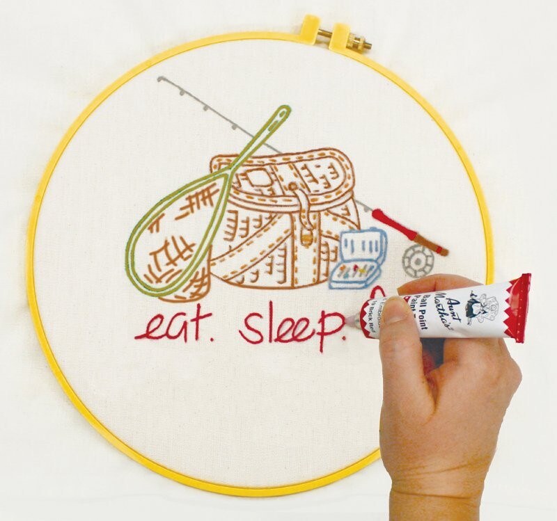 Aunt Martha's Ballpoint Painting Hoop 10" - Image 3