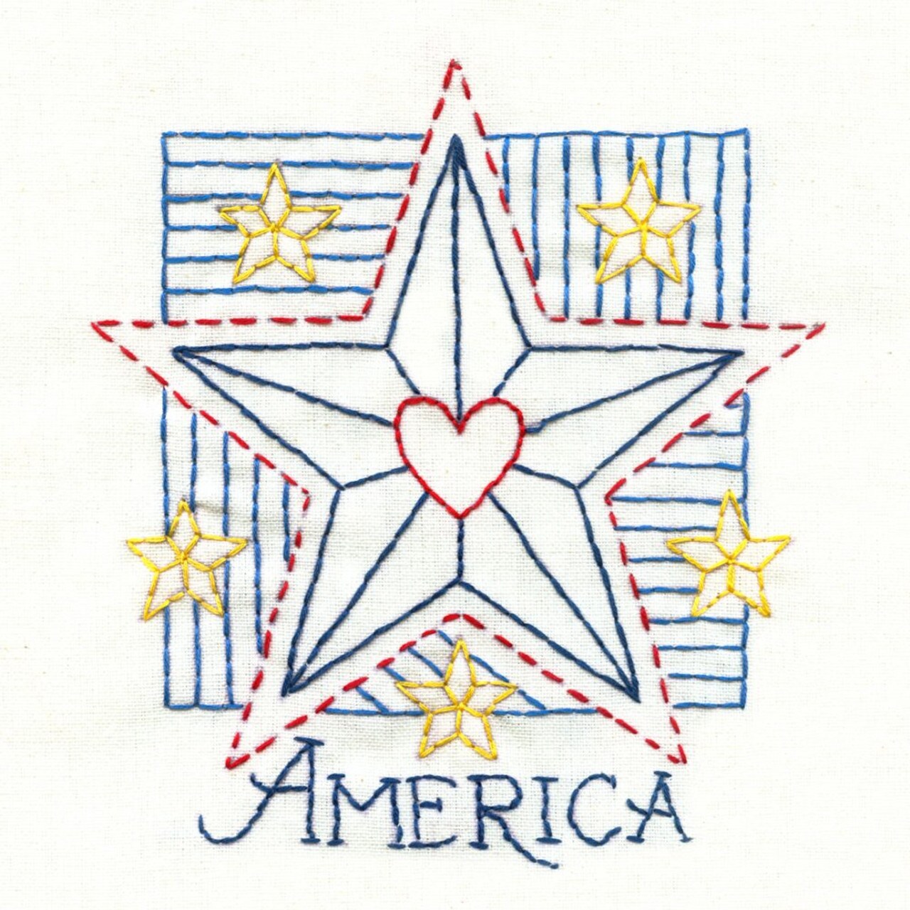 Aunt Martha's Proud to be an American 4022 embroidery iron on pattern - Image 4