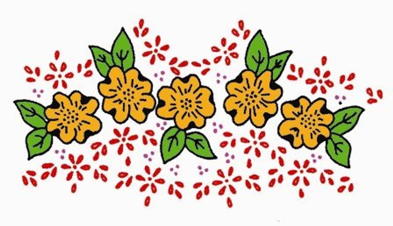 Aunt Martha's His & Hers, Dogwoods & Daisies 3902 embroidery iron on pattern - Image 2