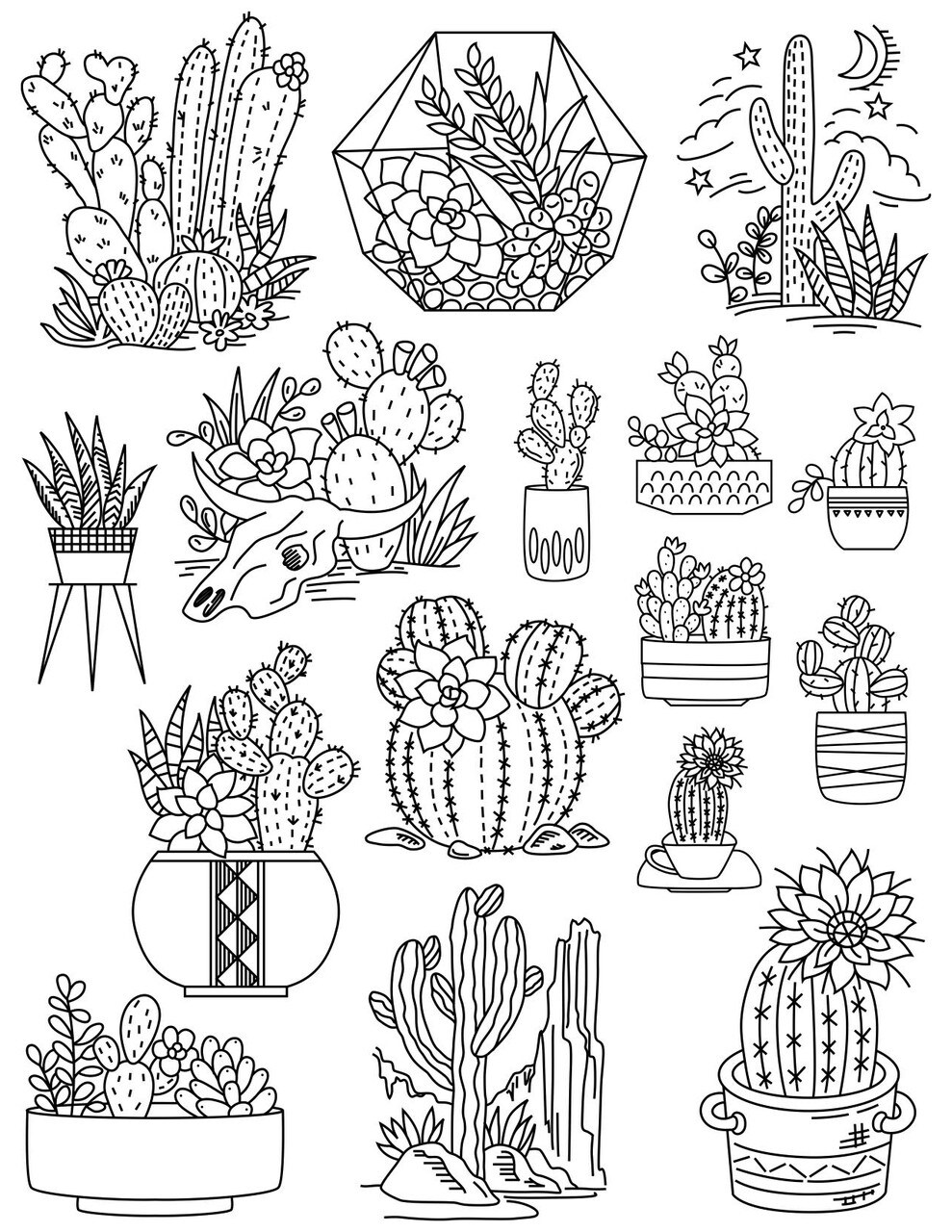 Stitcher's Revolution Desert Bloom SR29 embroidery iron on pattern - Image 3