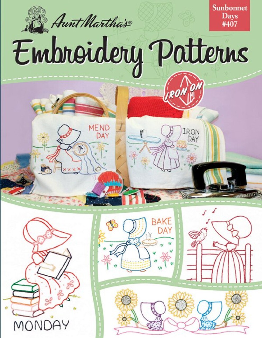 Aunt Martha's embroidery iron on patterns - Booklet Set 2 - Image 4