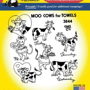 Aunt Martha's Cows & Horses 3833 embroidery iron on transfer