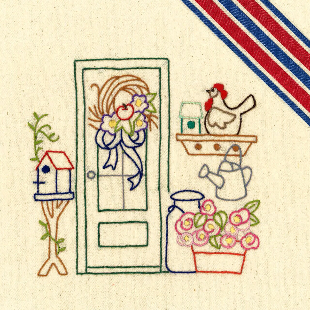 Aunt Martha's Country Porches 4042 embroidery iron on pattern - Image 2