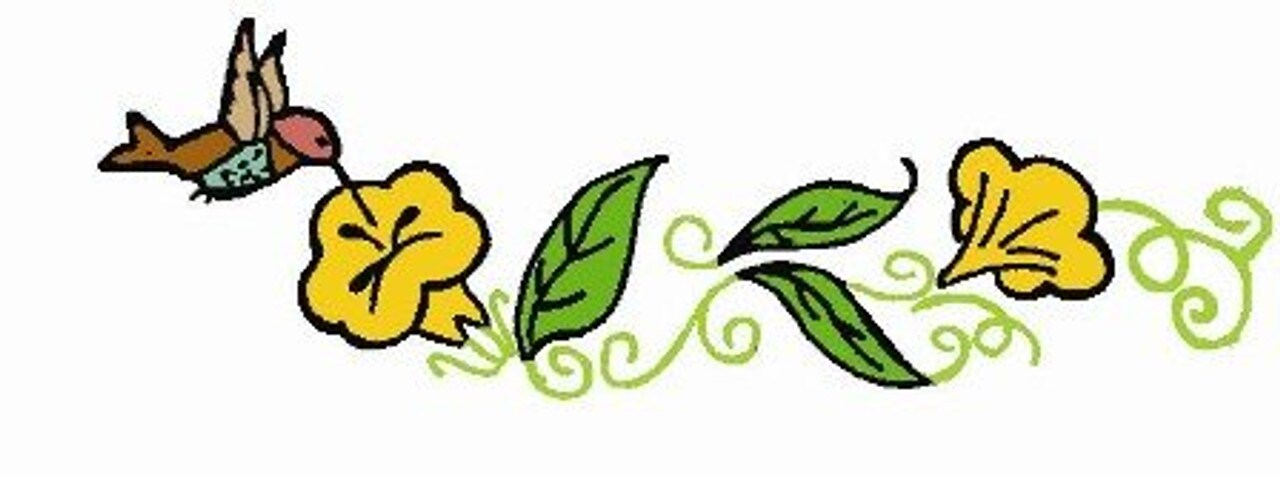 Aunt Martha's Hummingbirds & Flowers 3836 embroidery iron on pattern - Image 2