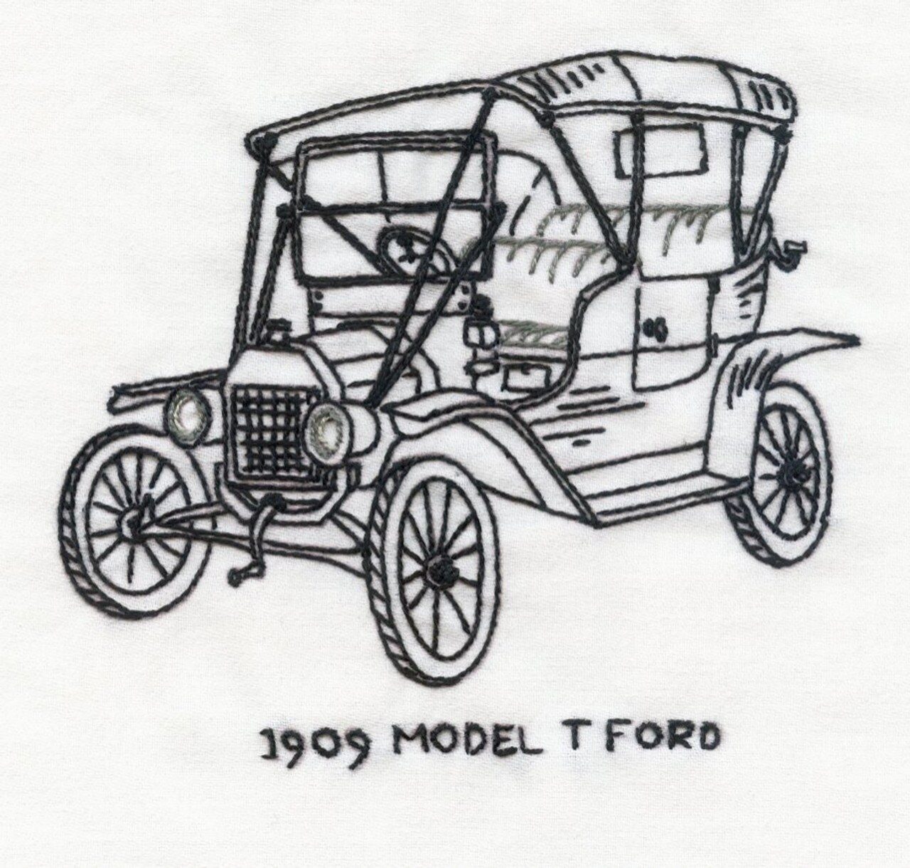 Aunt Martha's Antique Cars 3772 embroidery iron on pattern - Image 4