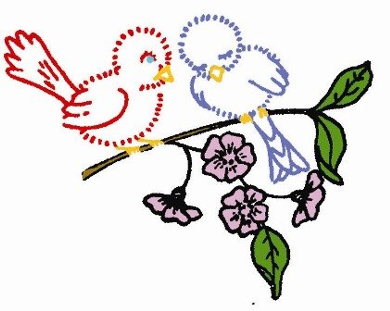 Aunt Martha's Love in Bloom, Animals 9773 embroidery iron on pattern - Image 2
