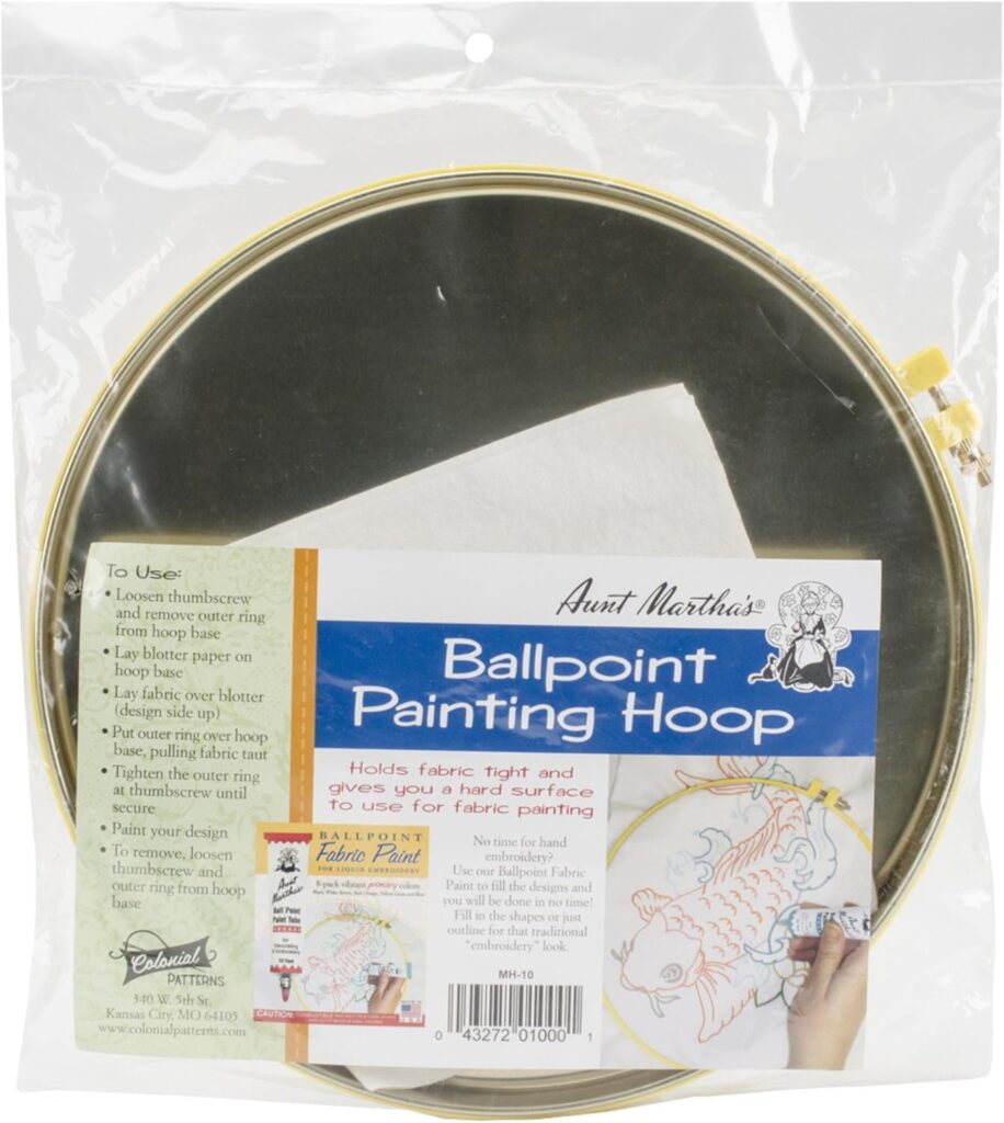 Aunt Martha's Ballpoint Painting Hoop 10"