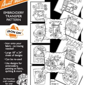 Aunt Martha's When Life Gives You Lemons 4040 embroidery iron on pattern
