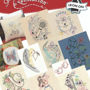 Stitcher's Revolution Pop Singer SR52 embroidery iron on pattern
