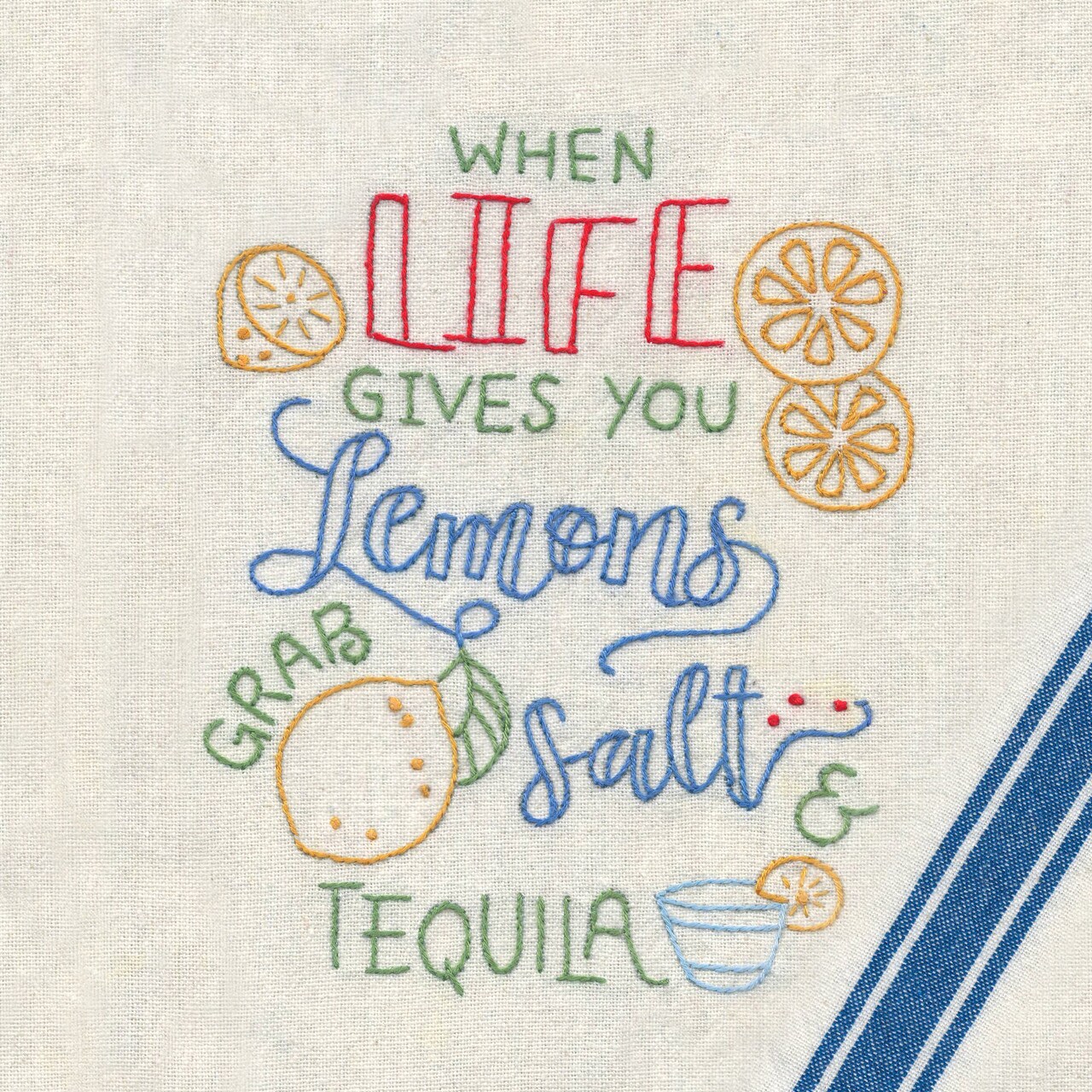 Aunt Martha's When Life Gives You Lemons 4040 embroidery iron on pattern - Image 2