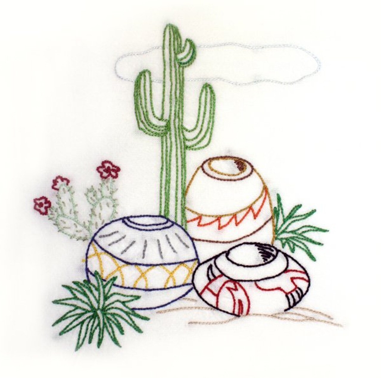 Aunt Martha's Southwest 3853 embroidery iron on pattern - Image 3