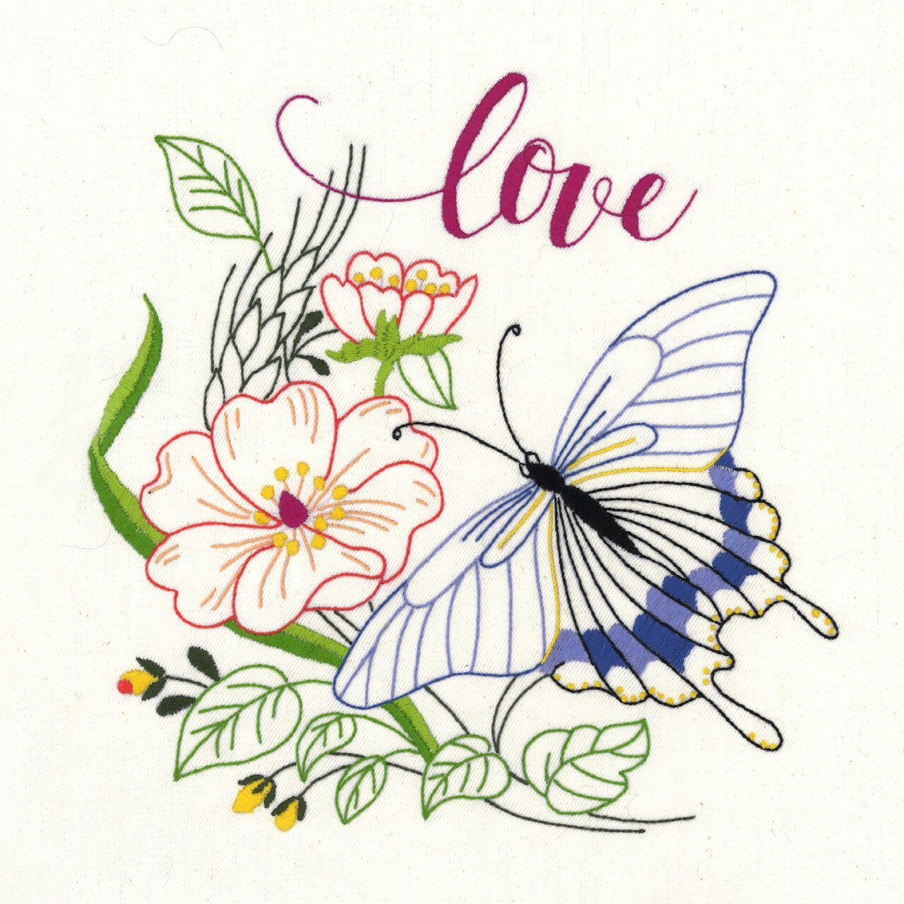 Stitcher's Revolution Flowers& Butterflies SR42 embroidery iron on pattern - Image 2