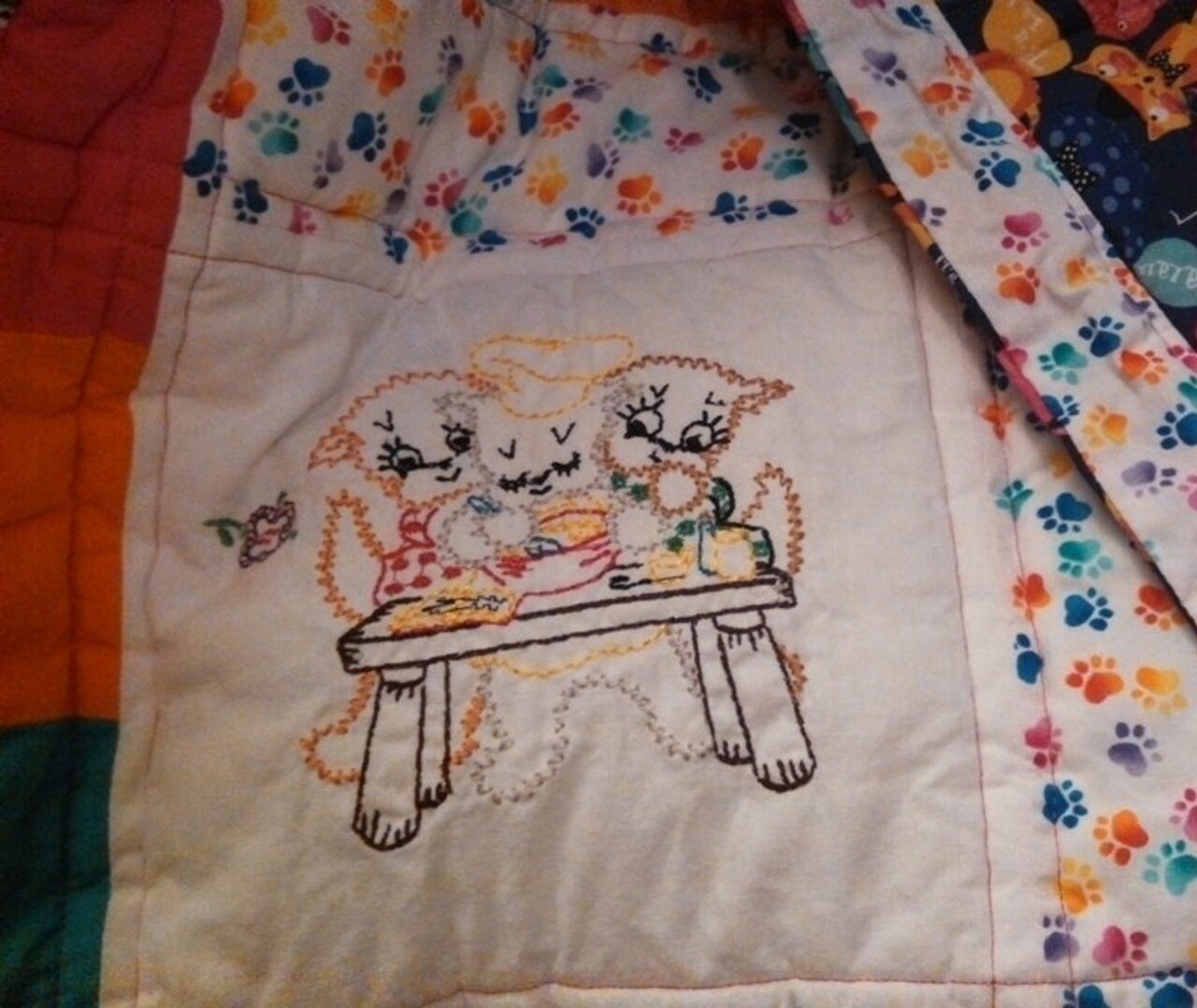 Aunt Martha's Three Kittens 3955 embroidery iron on pattern - Image 4