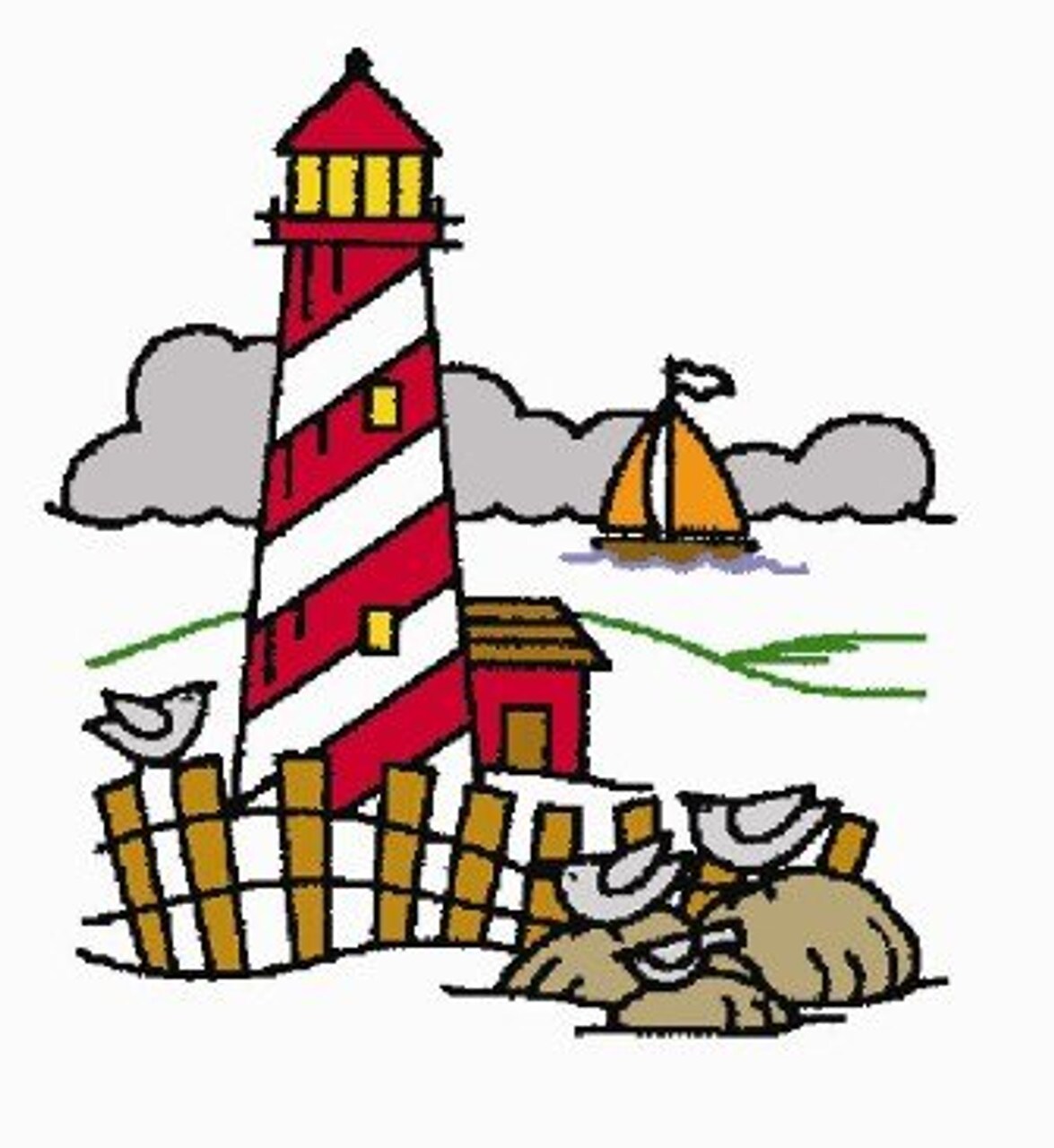Aunt Martha's Lighthouses 3993 embroidery iron on pattern - Image 2