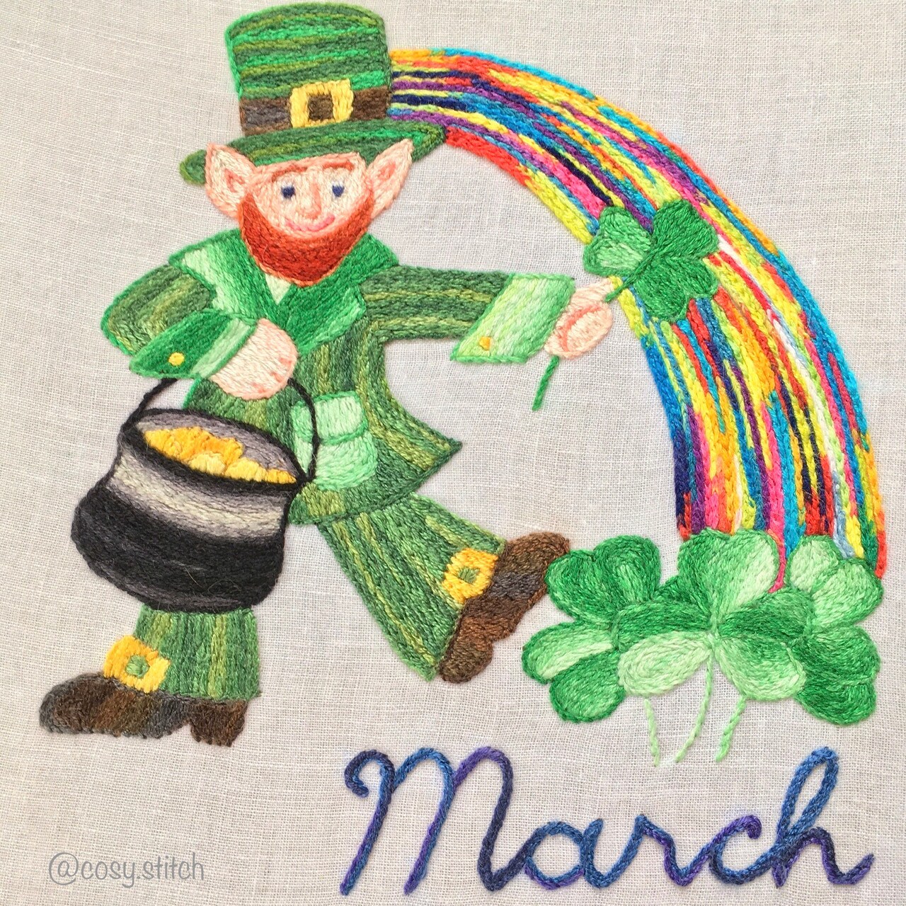 Aunt Martha's Monthly Madness 3995 embroidery iron on pattern - Image 2
