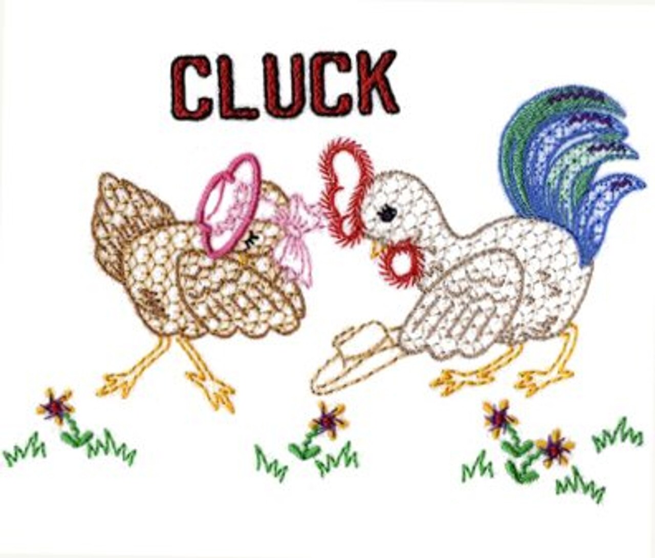 Aunt Martha's Barnyard Romance Hot Iron Embroidery Transfer 3305 - Image 2