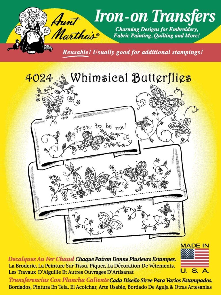 Aunt Martha's Whimsical Butterflies 4024