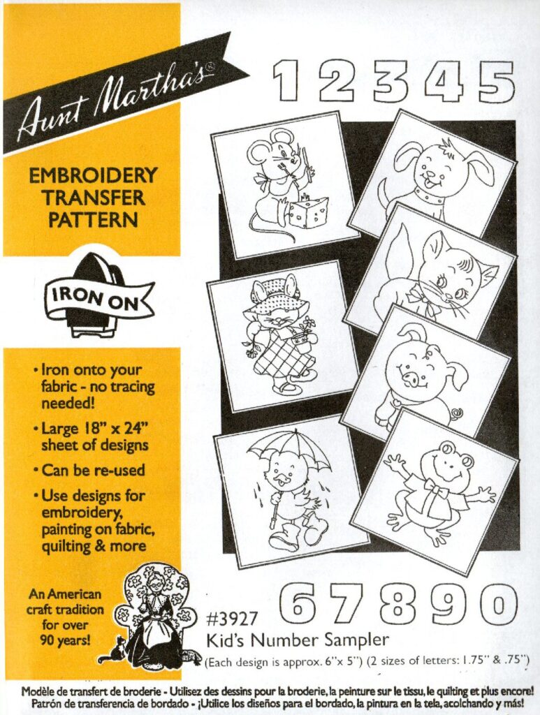 Aunt Martha's Kid's Number Sampler 3927
